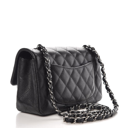 Chanel Iridescent Caviar Quilted Mini Rectangular Flap Black 3 of 8