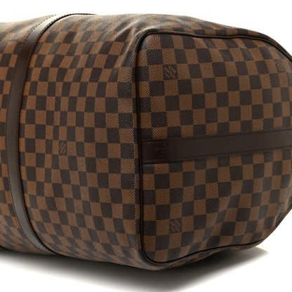 Louis Vuitton Damier Ebene Keepall Bandouliere 55 9 of 22