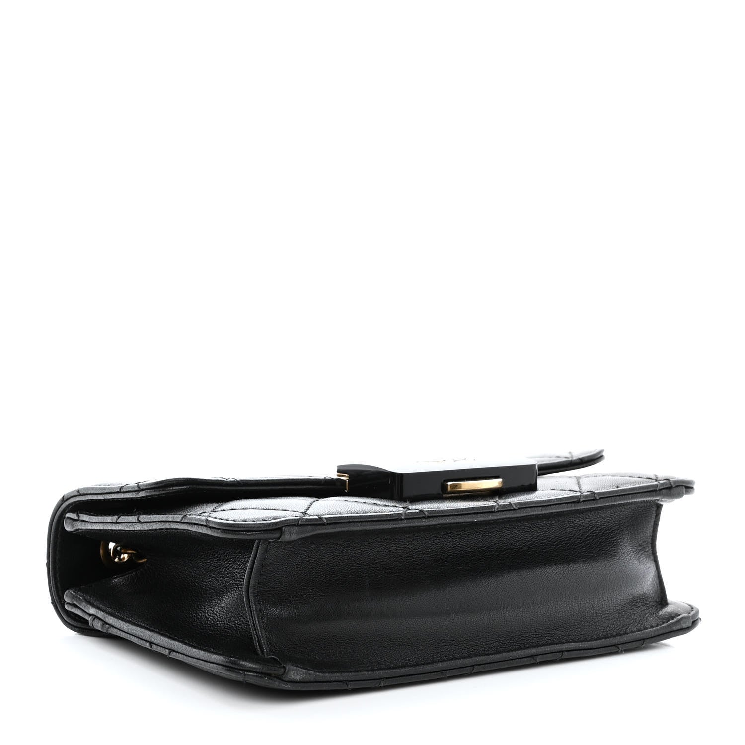 Chanel Sheepskin Quilted Mini Beauty Lock Flap Black 4 of 11