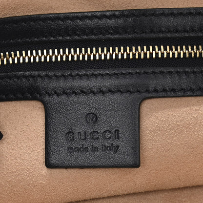 Gucci Crystal Monogram Chateau Marmont Medium Jackie O Hobo Straw Yellow Blue 6 of 10
