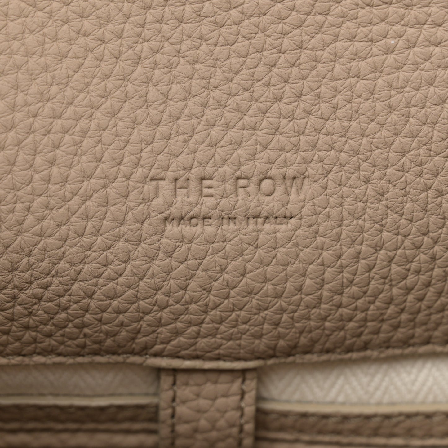 Matte Grained Calfskin Soft Margaux 15 Dark Taupe