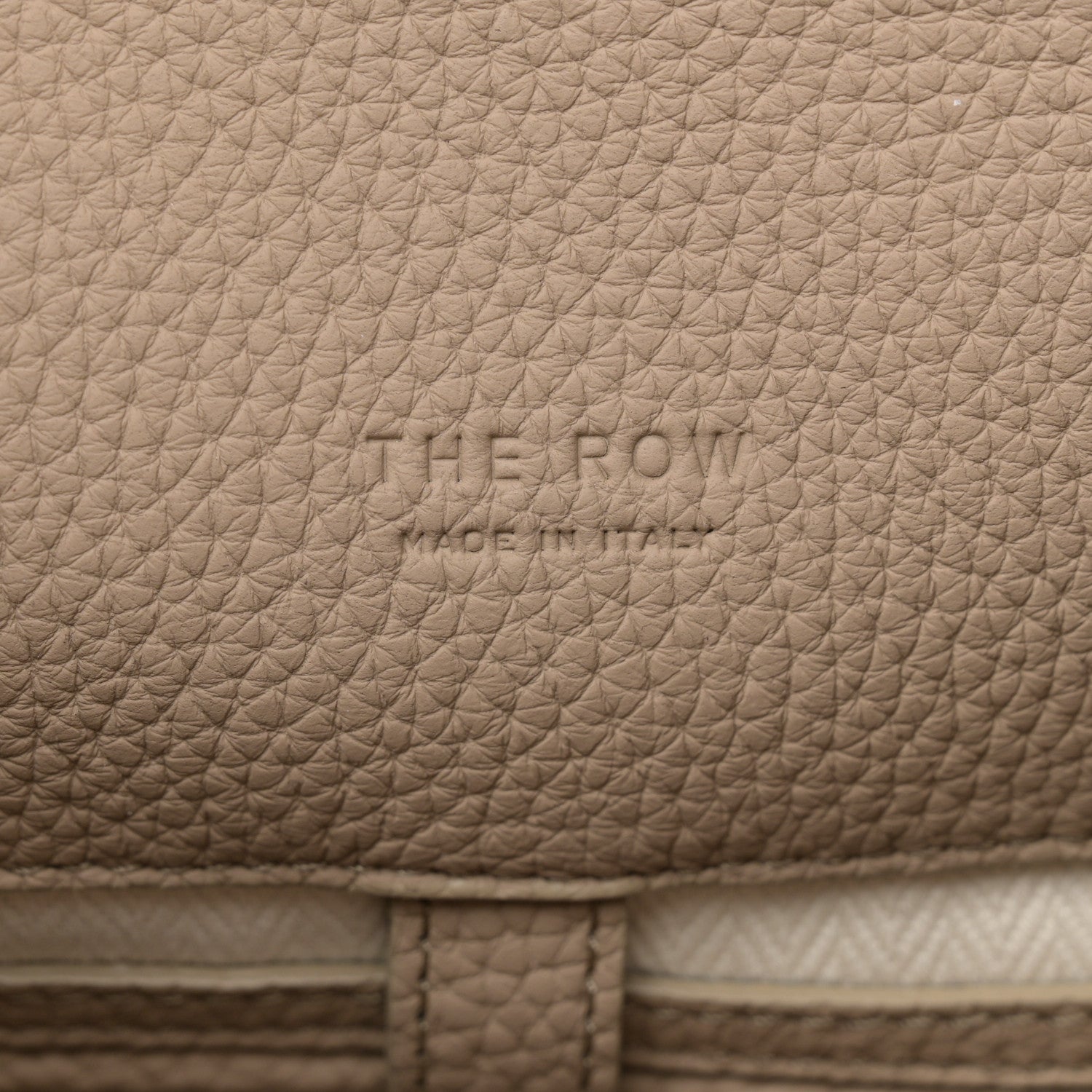 The Row Matte Grained Calfskin Soft Margaux 15 Dark Taupe 5 of 10