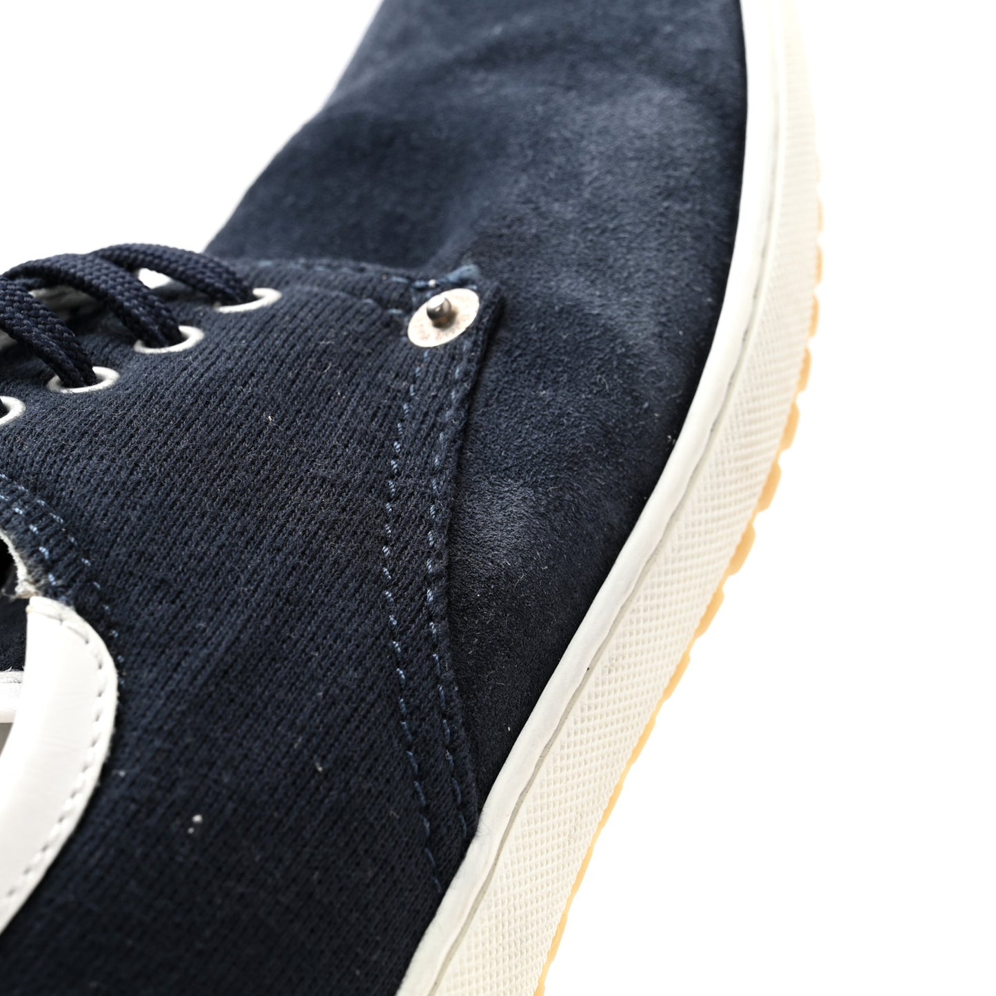 Suede Cotton Team Derby Sneakers 5 Marine
