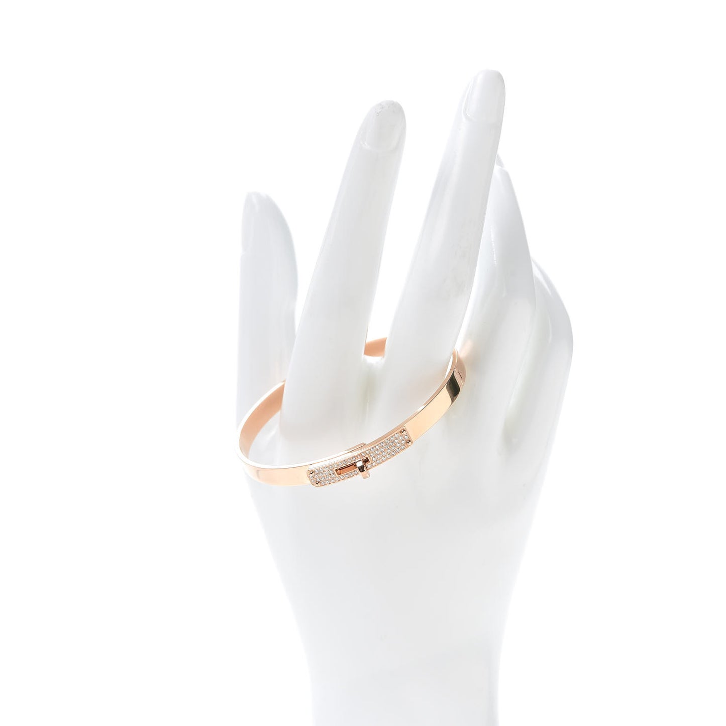 18K Rose Gold Diamond PM Kelly Pave Bracelet SH