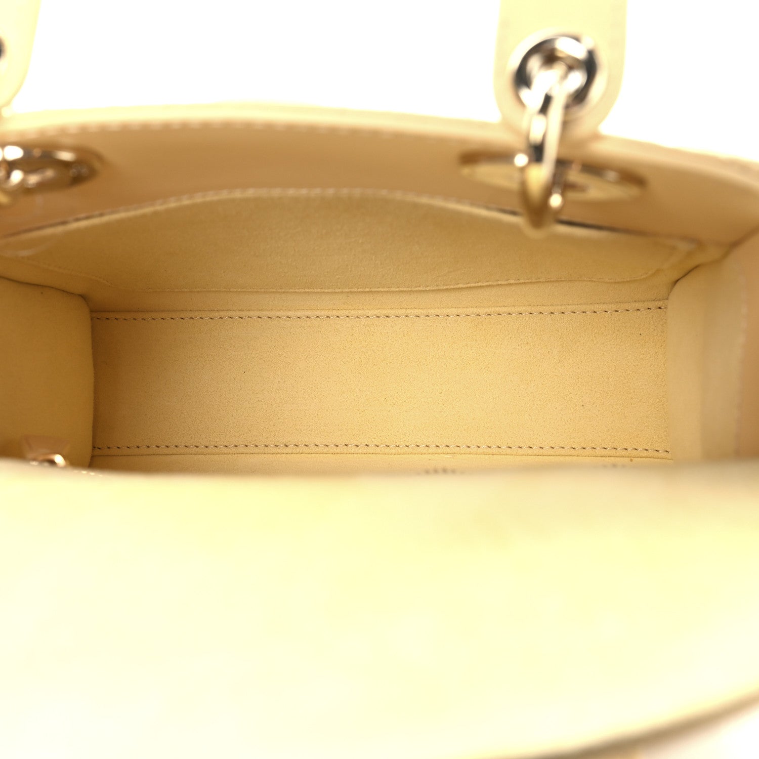 Christian Dior Lambskin Cannage Small My ABCDior Lady Dior Soft Yellow 4 of 11
