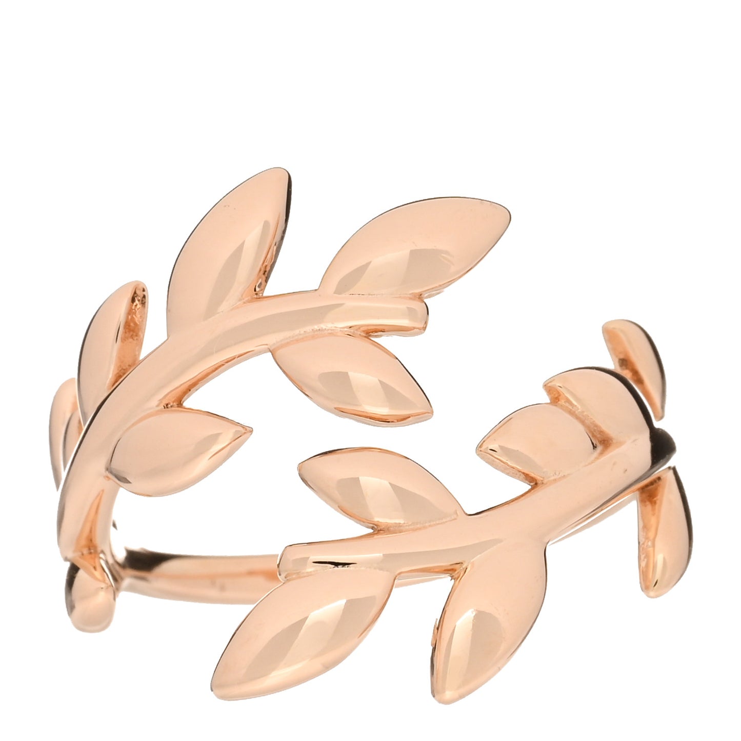 18K Yellow Gold Paloma Picasso Olive Leaf Bypass Ring 52 6