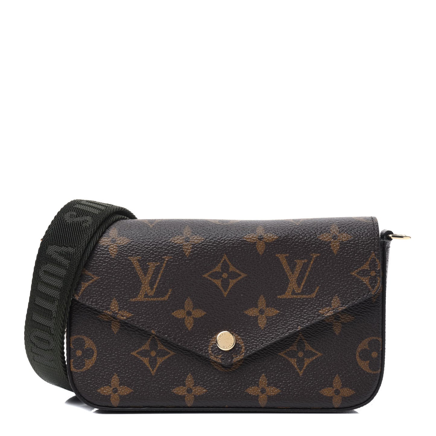 Monogram Felicie Strap & Go Kaki
