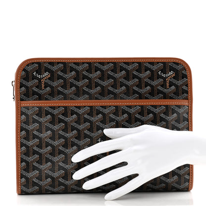 Goyard Goyardine Jouvence MM Toiletry Pouch Black Gold 2 of 8
