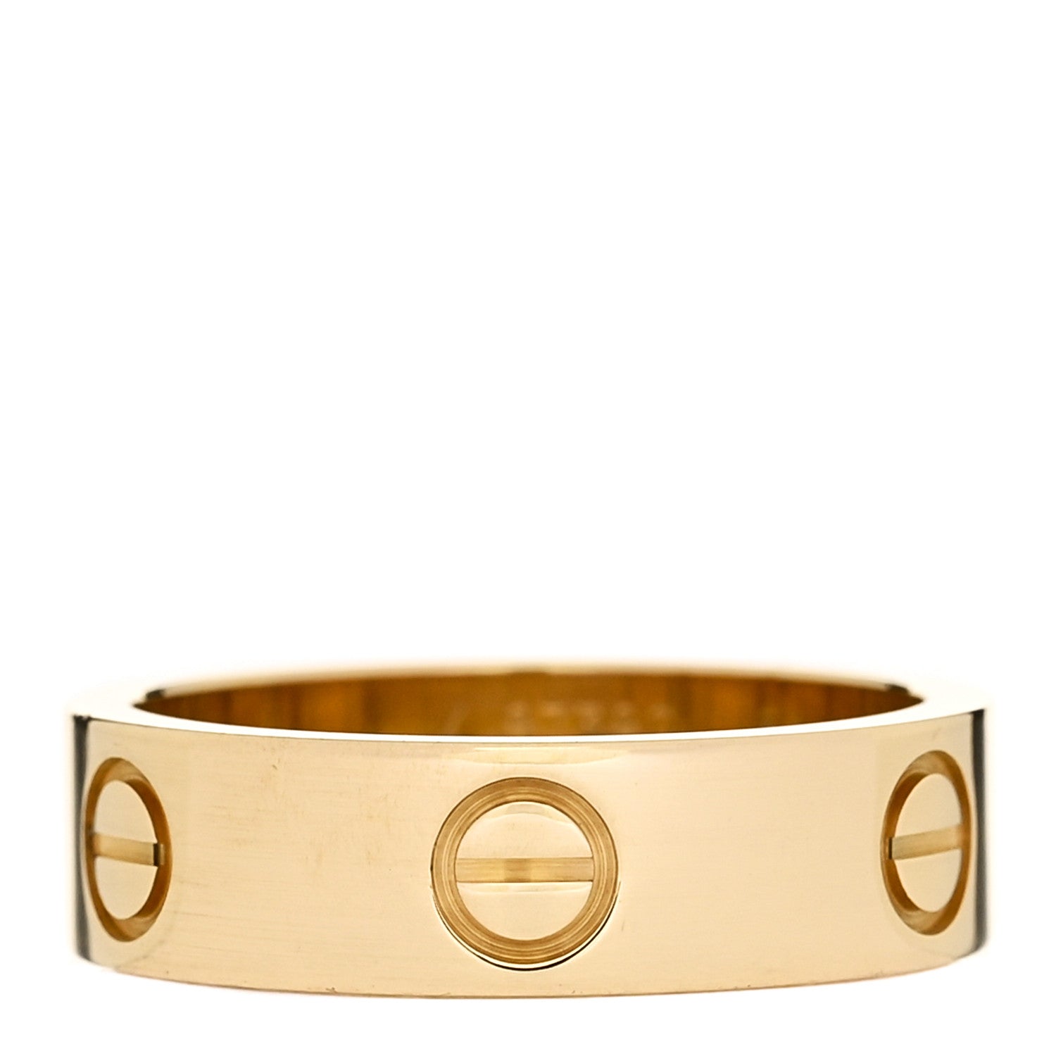 Cartier 18K Yellow Gold 5.5mm LOVE Ring 54 6.75 1 of 4