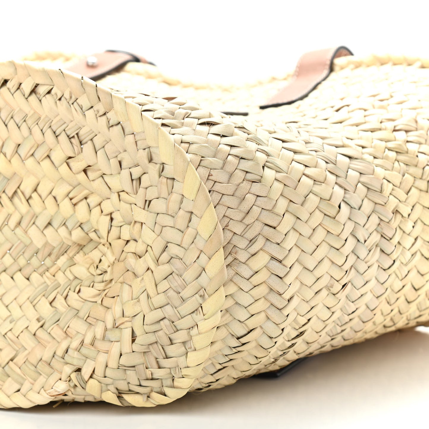 Raffia Basket Tote Bag Natural Tan