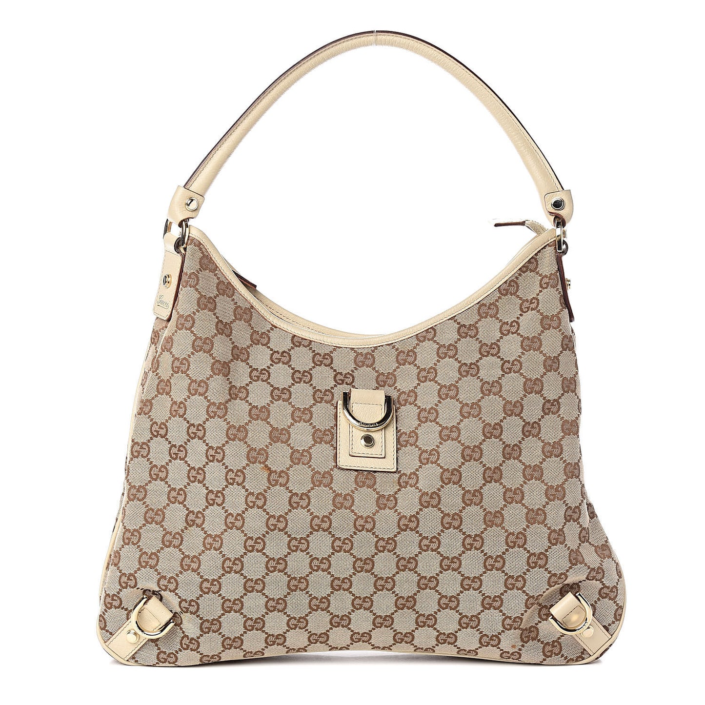 Monogram Large Abbey D Ring Hobo Off White