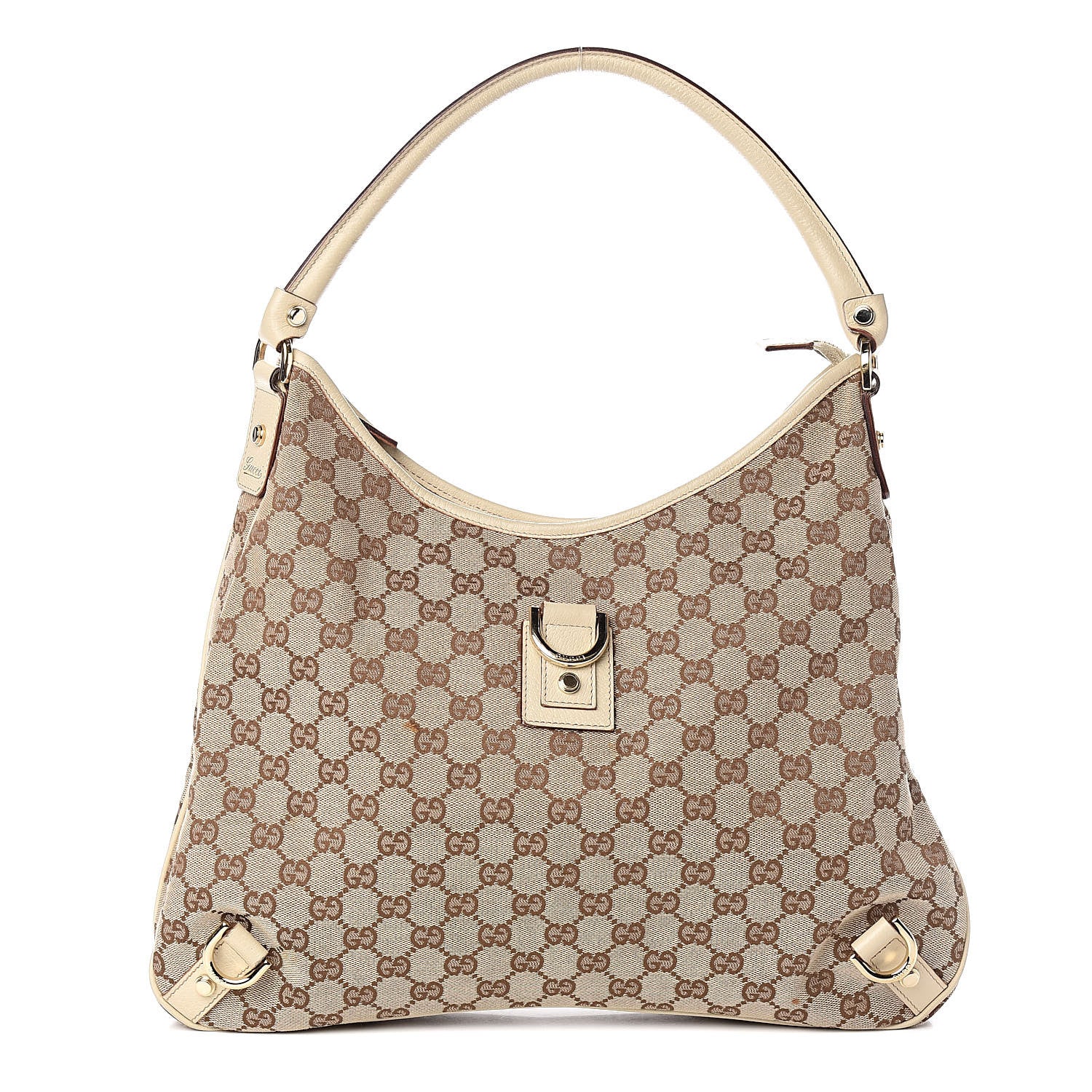 Gucci Monogram Large Abbey D Ring Hobo Off White 1 of 11