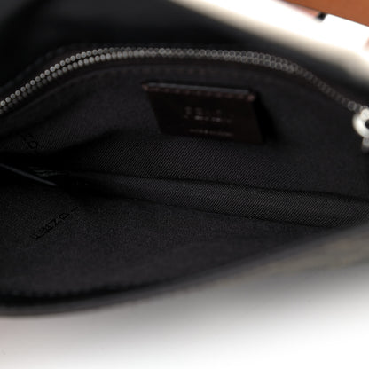 Fendi Glazed Fabric Cotton Vitello King Aura FF 1974 Baguette Belt Pouch Tobacco Moro Grezzo Cuoio 4 of 4