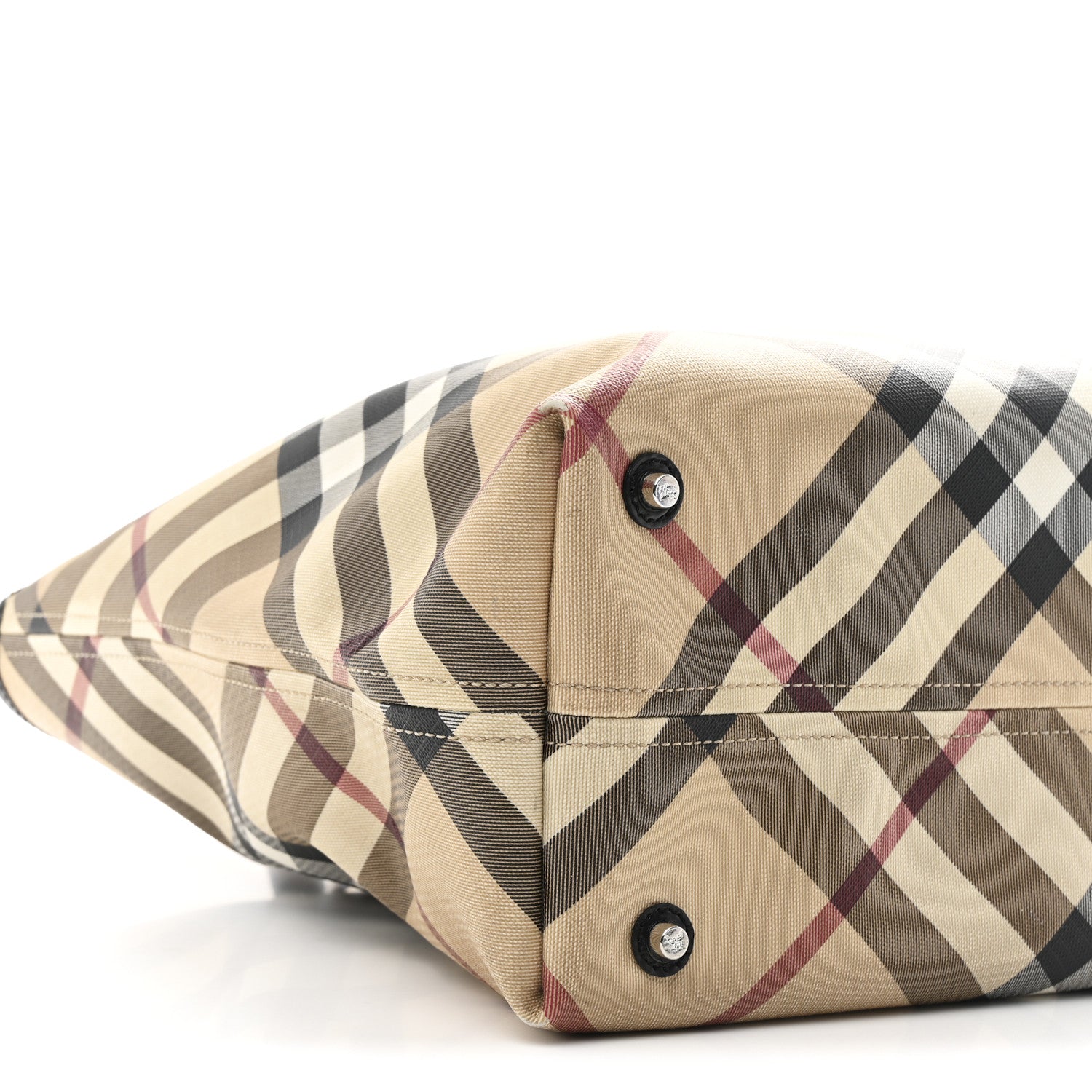Burberry Nova Check Large Nickie Tote Black 9 of 10