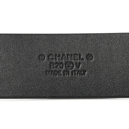 Chanel Calfskin CC Chain Vintage Allure Logo Belt 85 34 Black 7 of 7