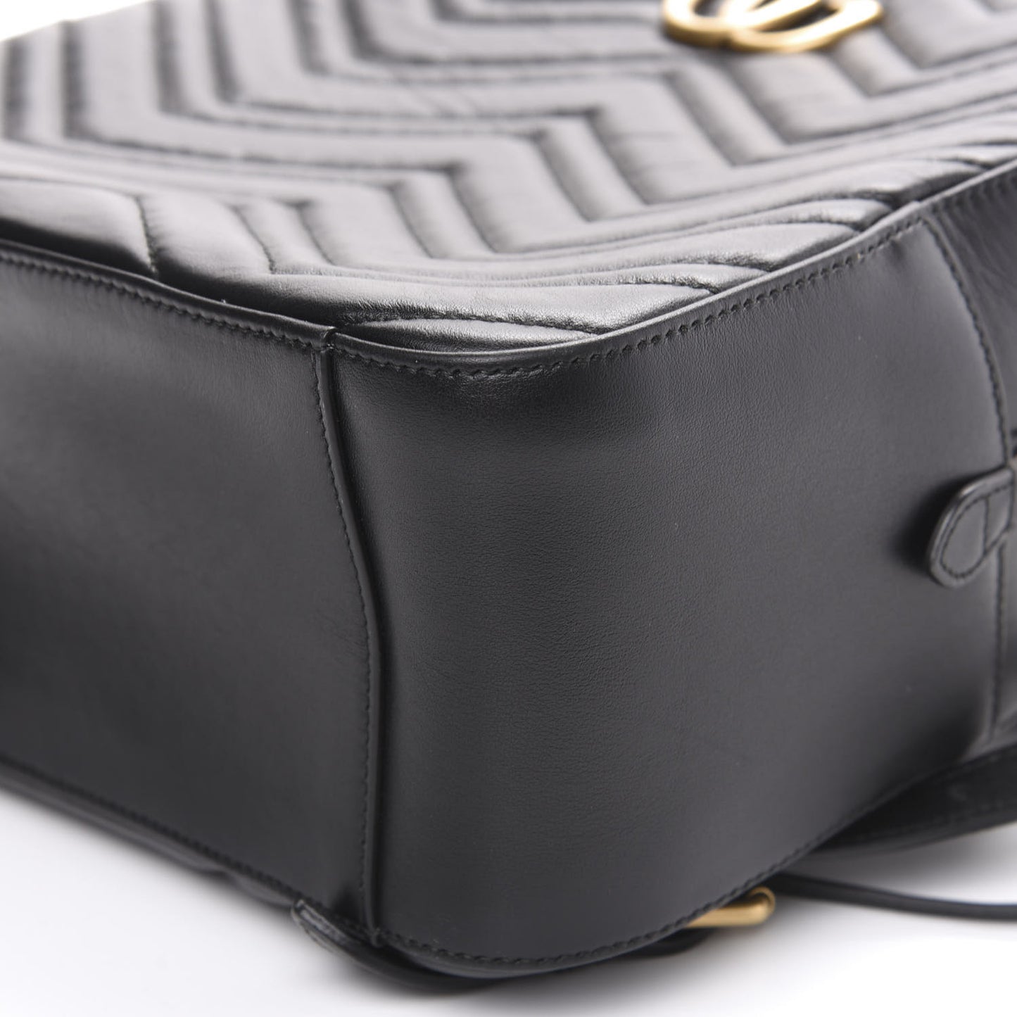 Calfskin Matelasse GG Marmont Dome Backpack Black