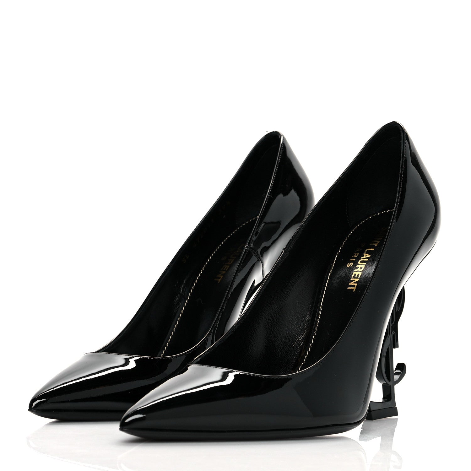 Saint Laurent Patent Opyum 110 Pumps 38.5 Black 3 of 10