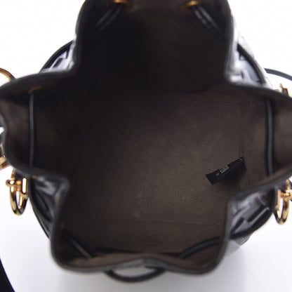 Fendi Vitello Liberty F is Fendi FF 1974 Embossed Mini Mon Tresor Bucket Bag Black 5 of 12