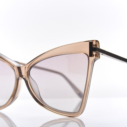 Tom Ford Tallulah TF767 Sunglasses Shiny Beige 7 of 8