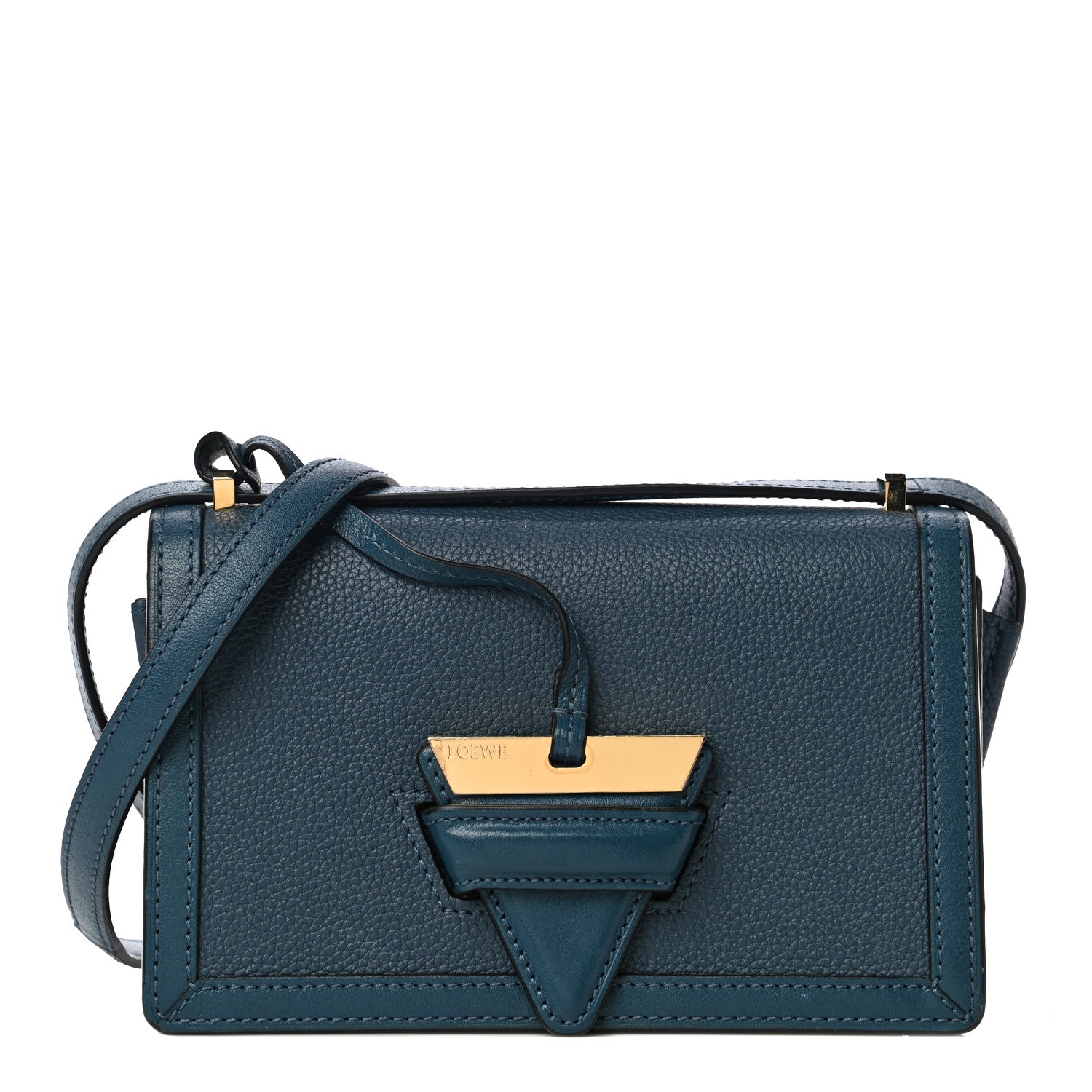 Loewe Calfskin Mini Barcelona Shoulder Bag Navy 1 of 14