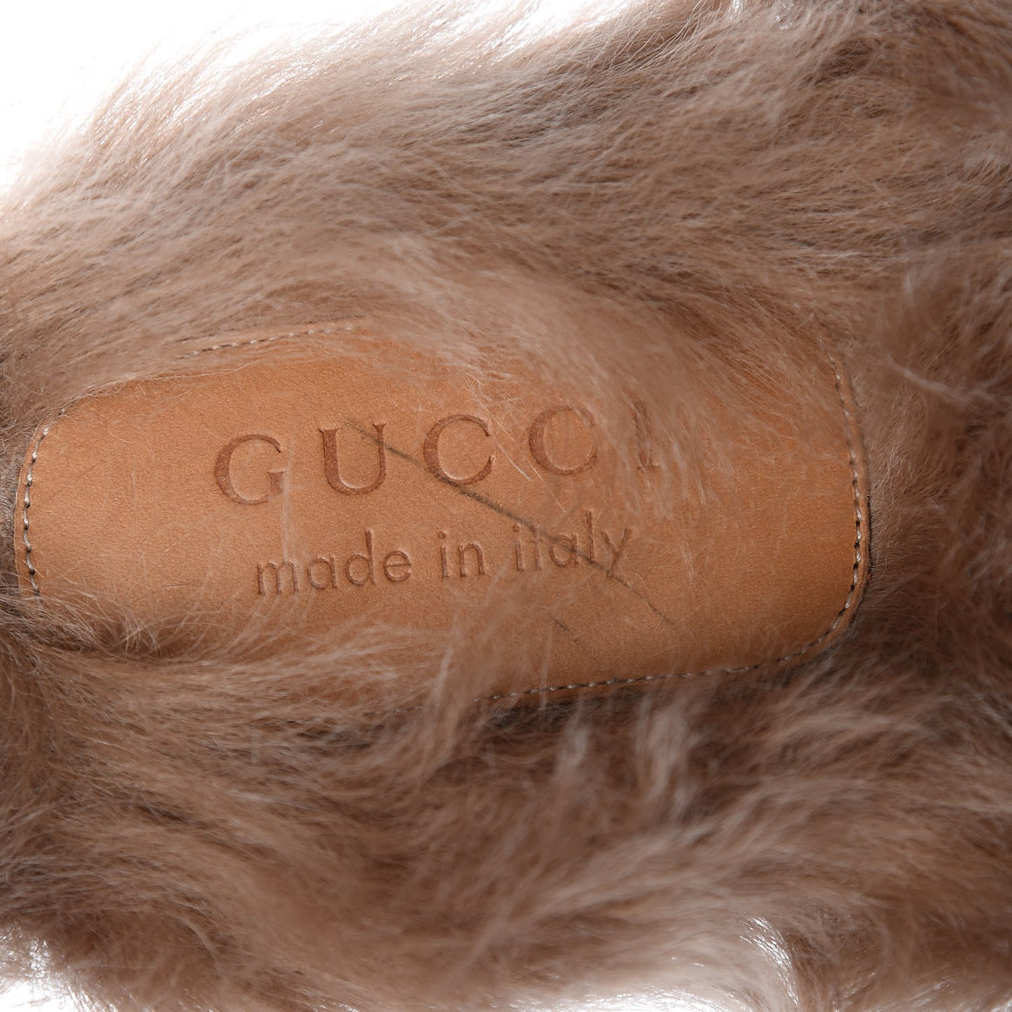 Calfskin Fur Mens Princetown Slippers 10.5 Black