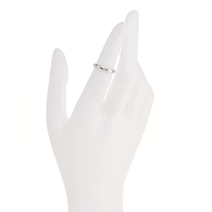 Van Cleef & Arpels Platinum Diamond Tendrement Etoiles Wedding Band Ring 47 4 3 of 5