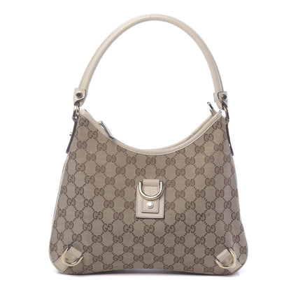 Gucci Monogram Medium Abbey D Ring Hobo Off White 1 of 13