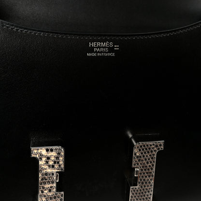 Hermes Box Lizard Constance 1-24 Black Ombre 7 of 13