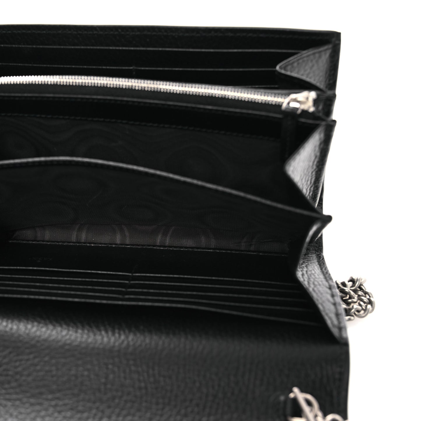 Calfskin Mini Dionysus Chain Wallet Black