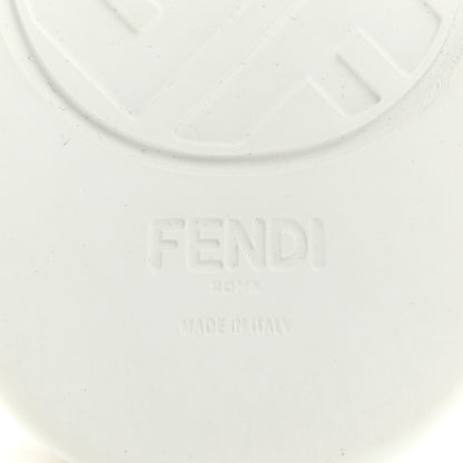 Fendi Nappa FF Embossed Rise Low Top Sneakers 36 White 8 of 9
