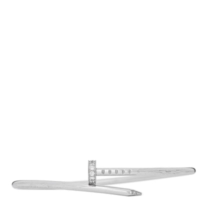 Cartier 18K White Gold Diamond Small Juste Un Clou Bracelet 16 1 of 5