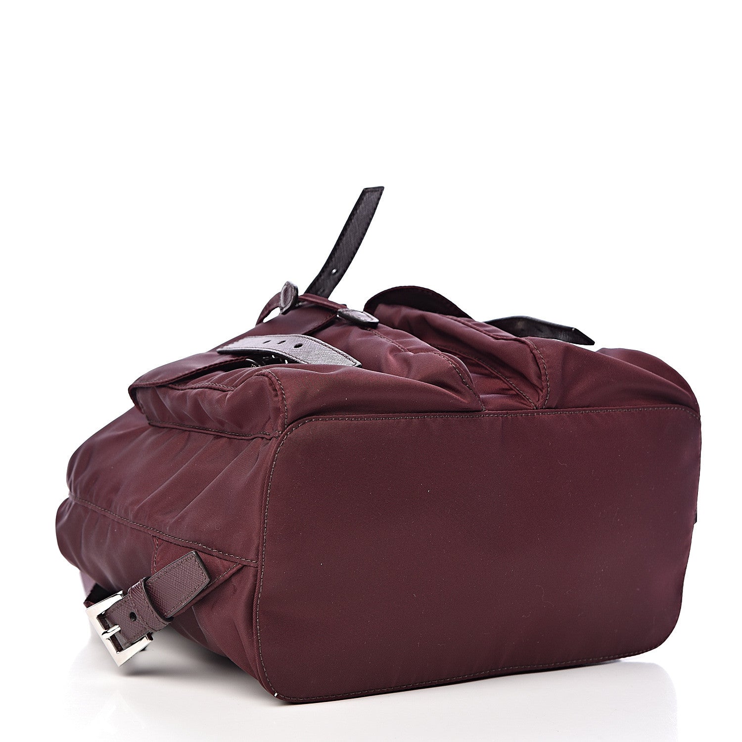 Prada Tessuto Nylon Saffiano Vela Backpack Bordeaux 4 of 10