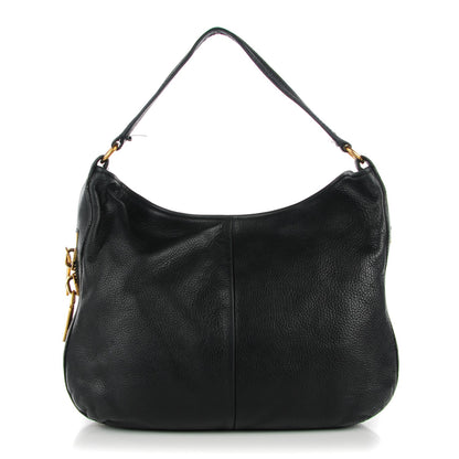 Saint Laurent Calfskin Zip Hobo Black 1 of 8