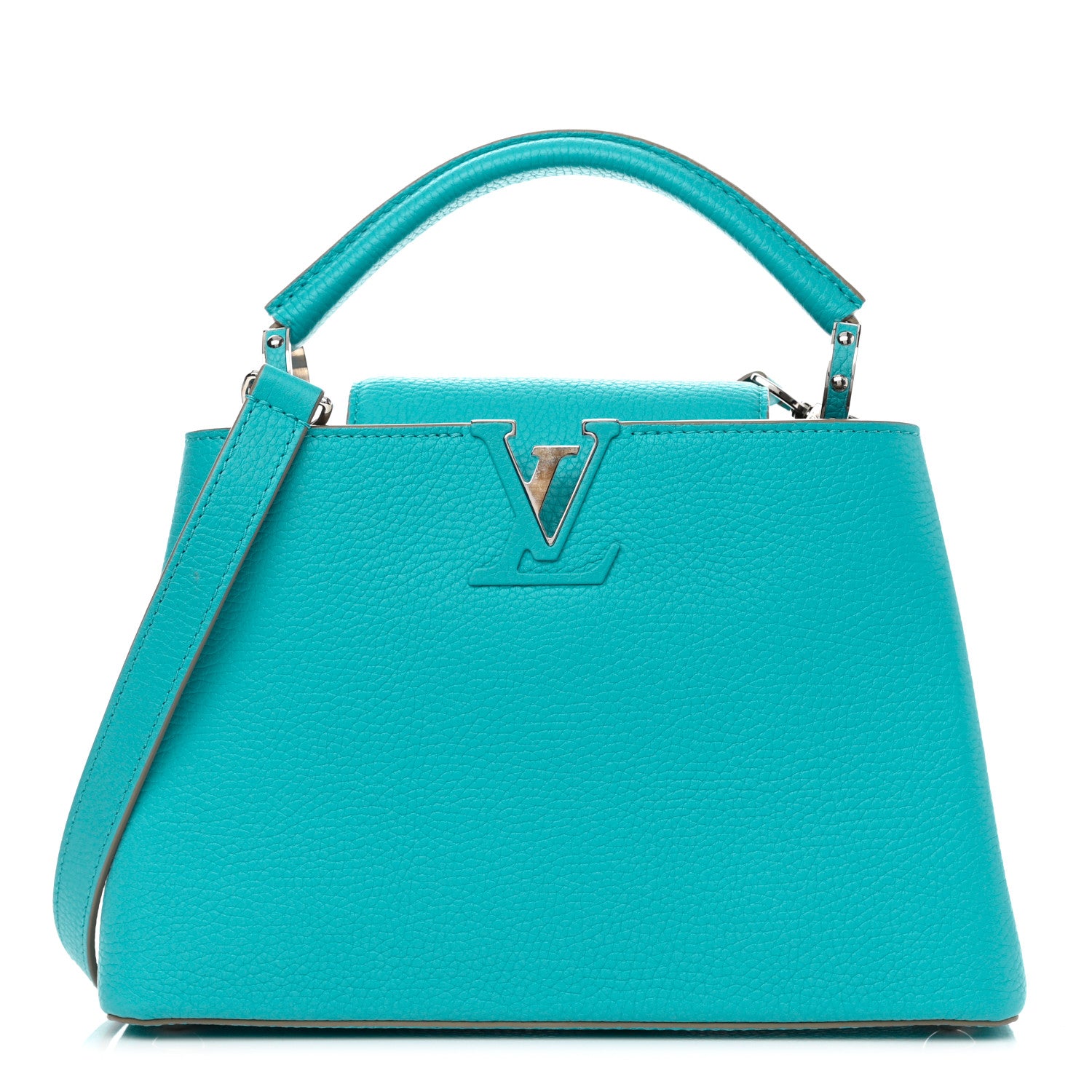 Louis Vuitton Taurillon Capucines BB Turquoise 1 of 14