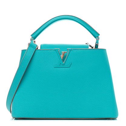 Louis Vuitton Taurillon Capucines BB Turquoise 1 of 14