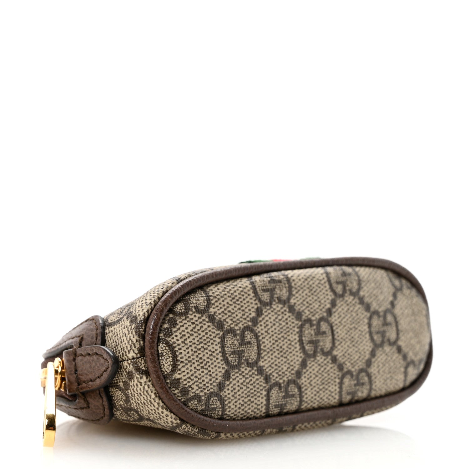 Gucci GG Supreme Monogram Web Ophidia Dome Key Pouch Beige New Acero 4 of 8