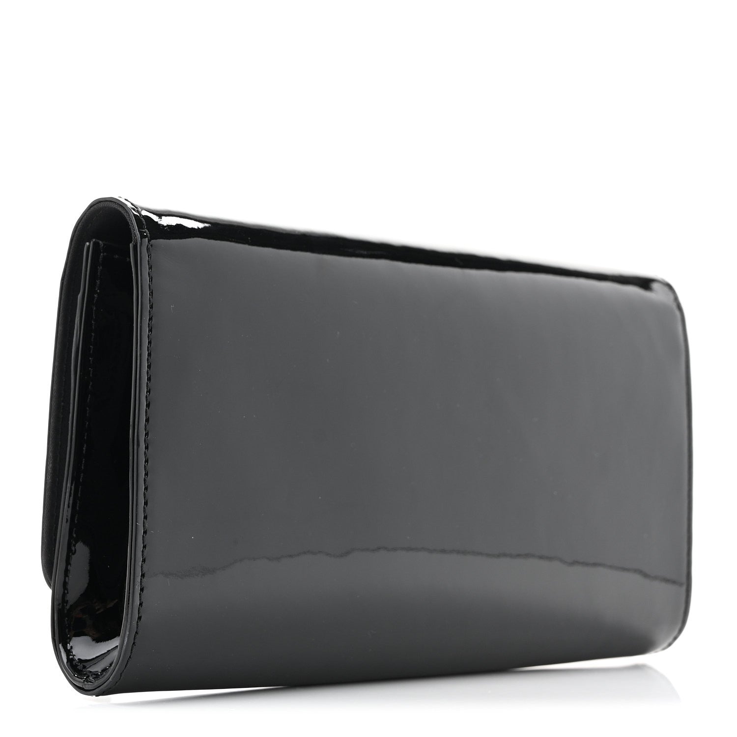 Louis Vuitton Patent Louise Clutch Black 3 of 8
