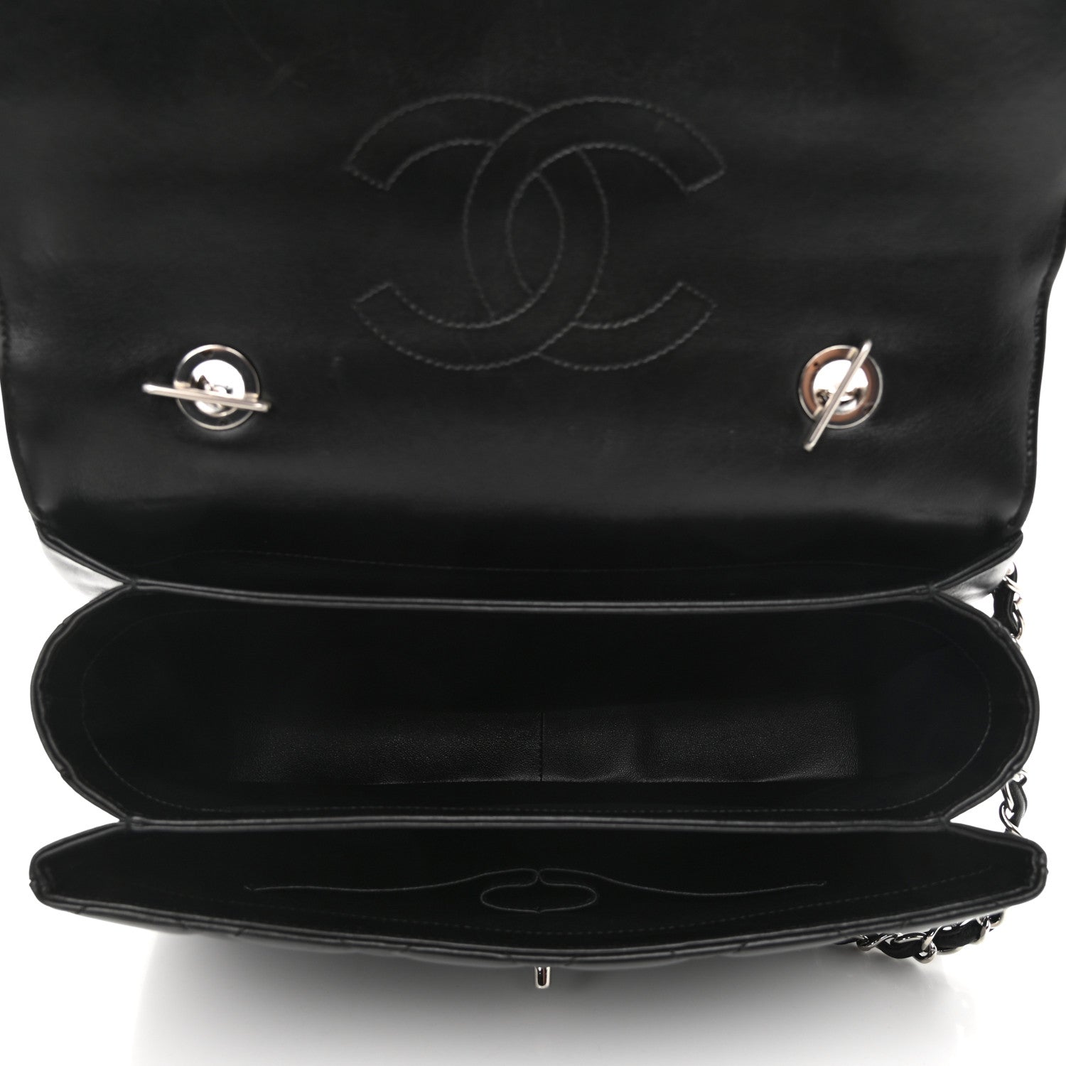 Chanel Lambskin Quilted Large Trendy CC Dual Handle Flap Bag Black 5 of 14