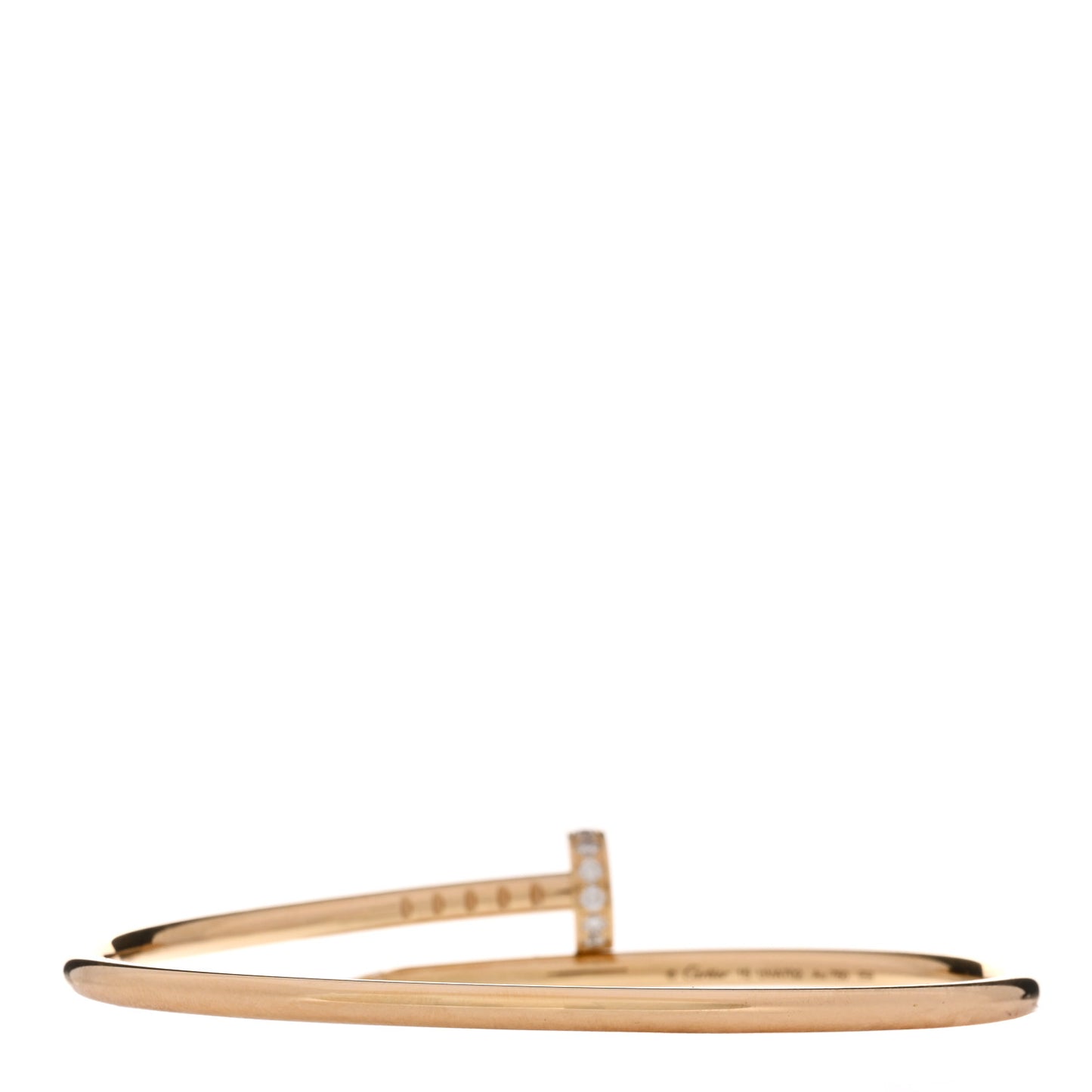 18K Yellow Gold Diamond Small Juste Un Clou Bracelet 15