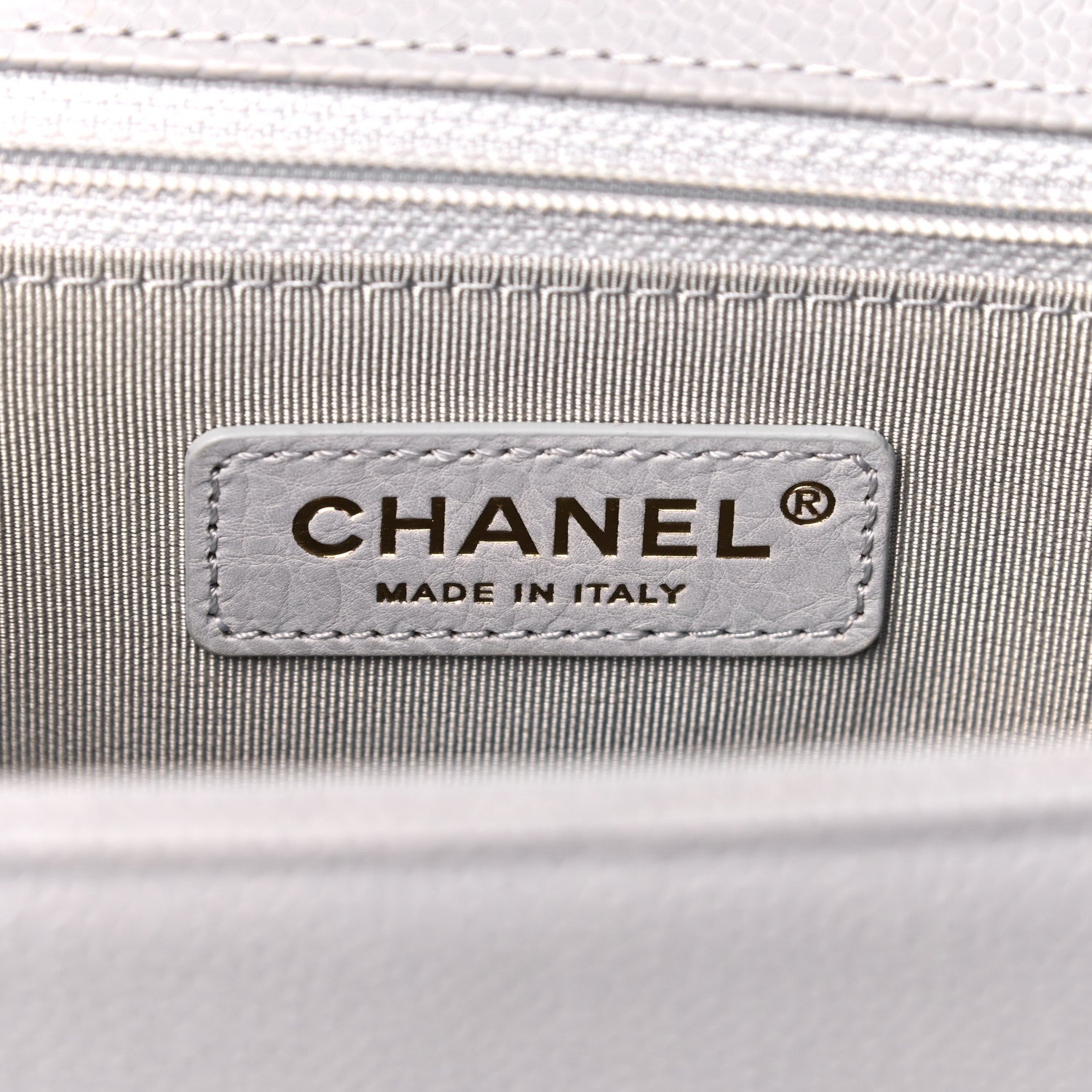 Chanel Caviar Quilted New Medium Boy Flap Grey 6 of 13