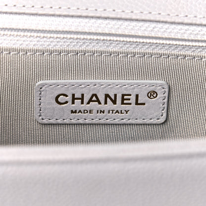 Chanel Caviar Quilted New Medium Boy Flap Grey 6 of 13