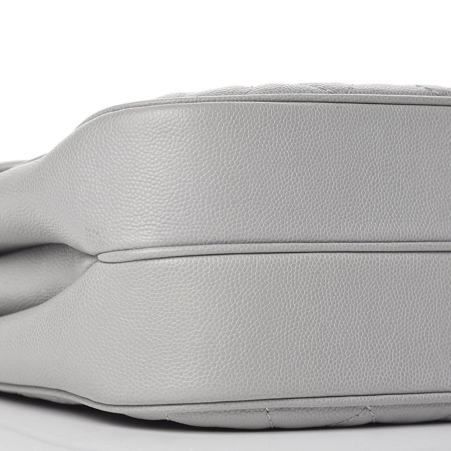 Caviar Quilted Large Urban Companion Flap Grey