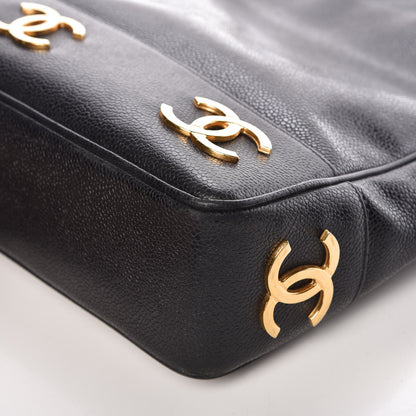 Chanel Caviar CC Shoulder Bag Black 13 of 18