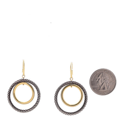 David Yurman 18K Yellow Gold Sterling Silver Mobile Earrings 2 of 5