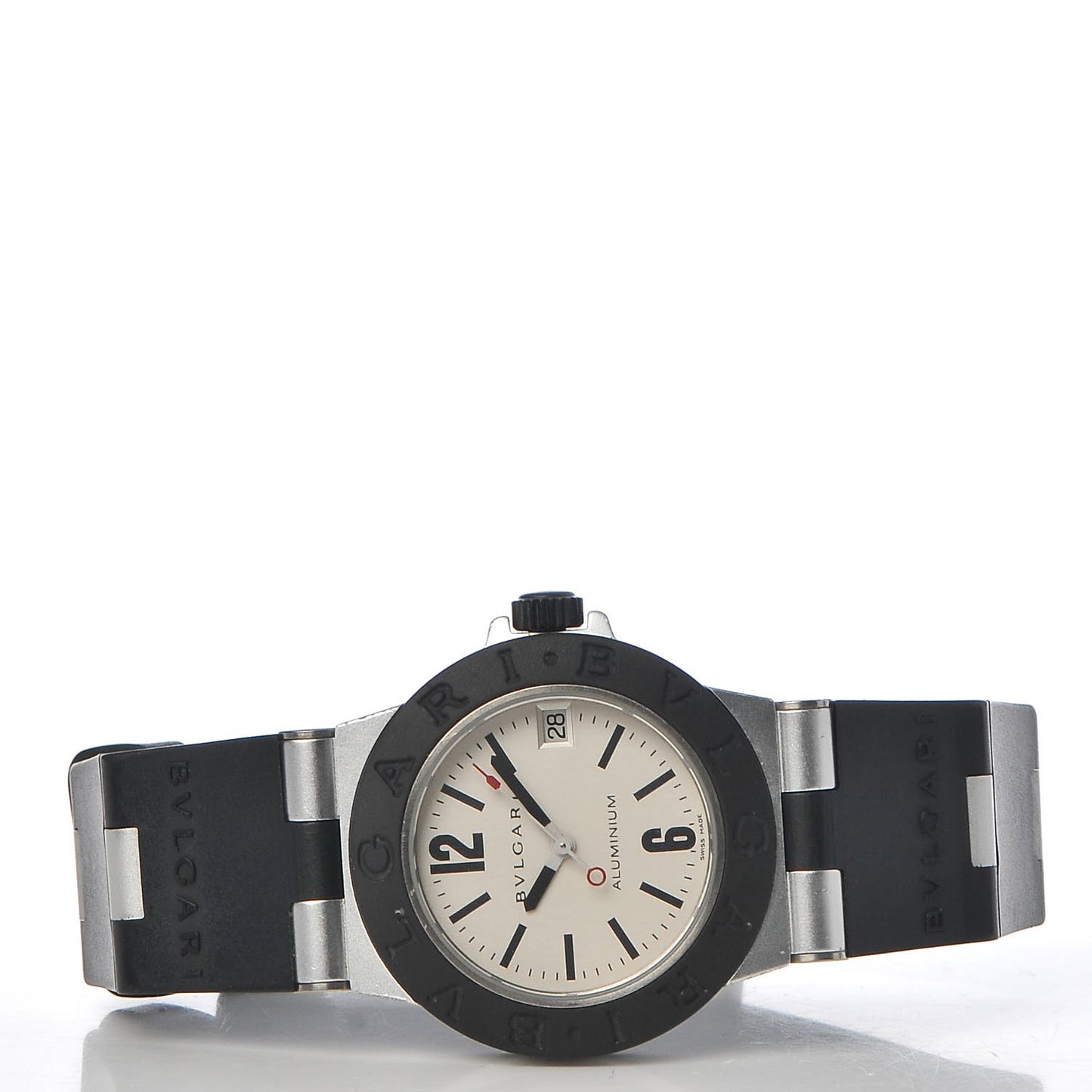 Aluminum Rubber 32mm Diagono Quartz Watch