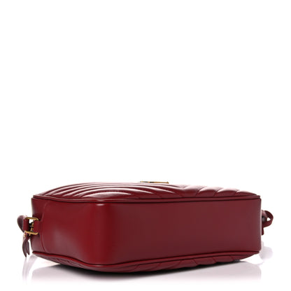Saint Laurent Calfskin Matelasse Monogram Lou Camera Bag Red 4 of 10