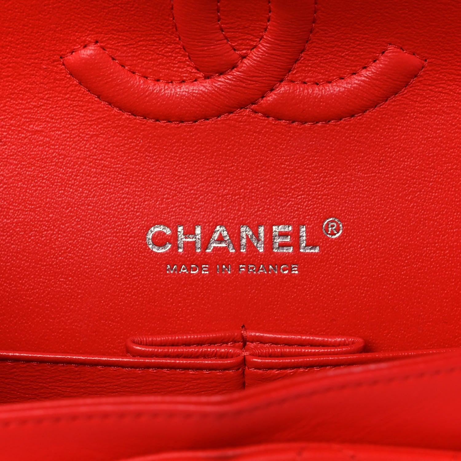 Chanel Lambskin Quilted Medium Double Flap Red 6 of 13