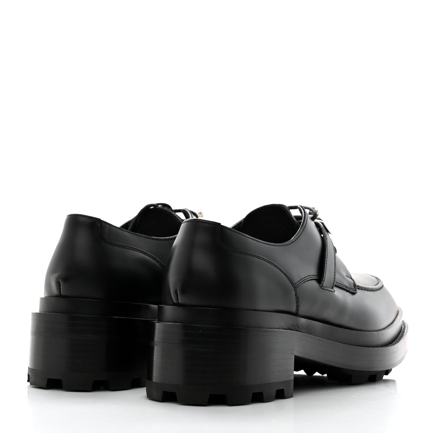Calfskin First Derby Shoes 37.5 Black