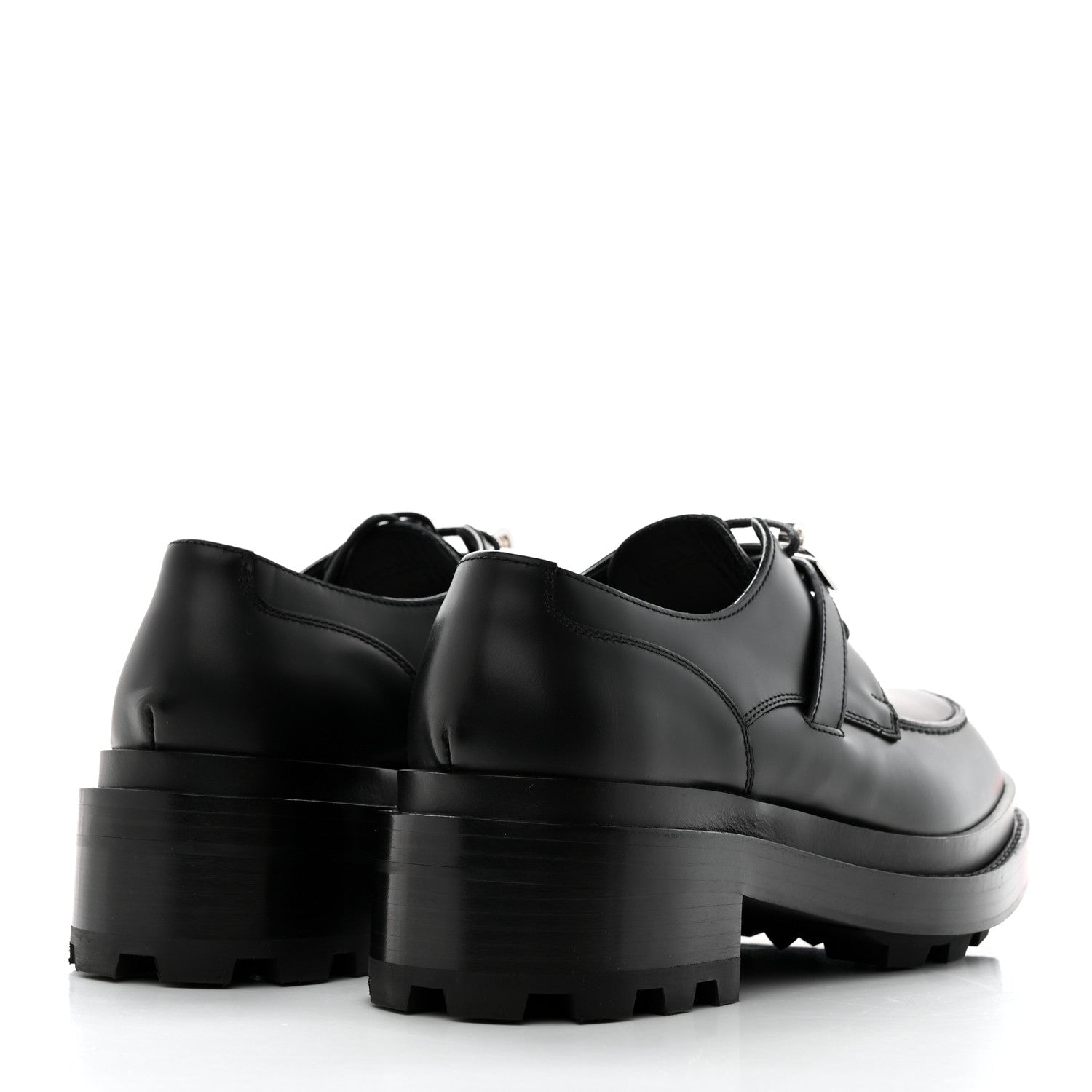 Hermes Calfskin First Derby Shoes 37.5 Black 4 of 9