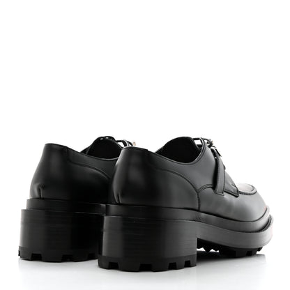 Hermes Calfskin First Derby Shoes 37.5 Black 4 of 9